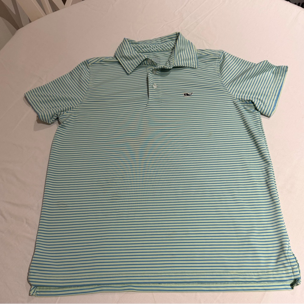 Vineyard Vines Blue Sankaty Striped polo Shirt